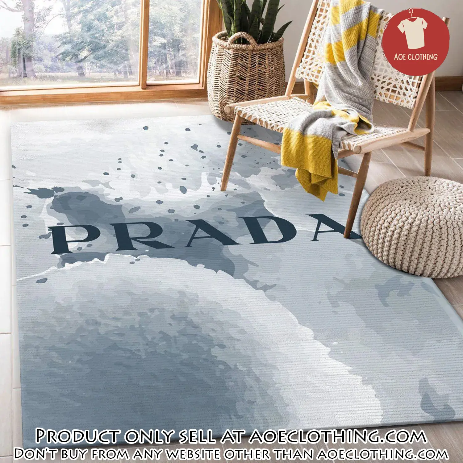Prada area rug fashion brand rug christmas gift us decor aoe1602336